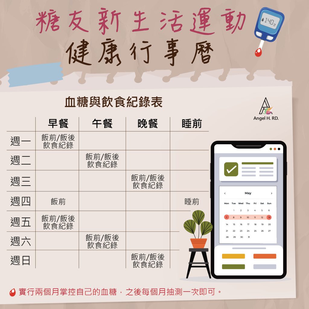 糖友新生活運動 - 健康行事曆